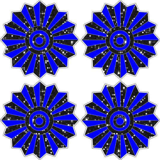 FANS (Accents) - Sequins - Great for Graduation & other Setups - Half Sheet Misc.