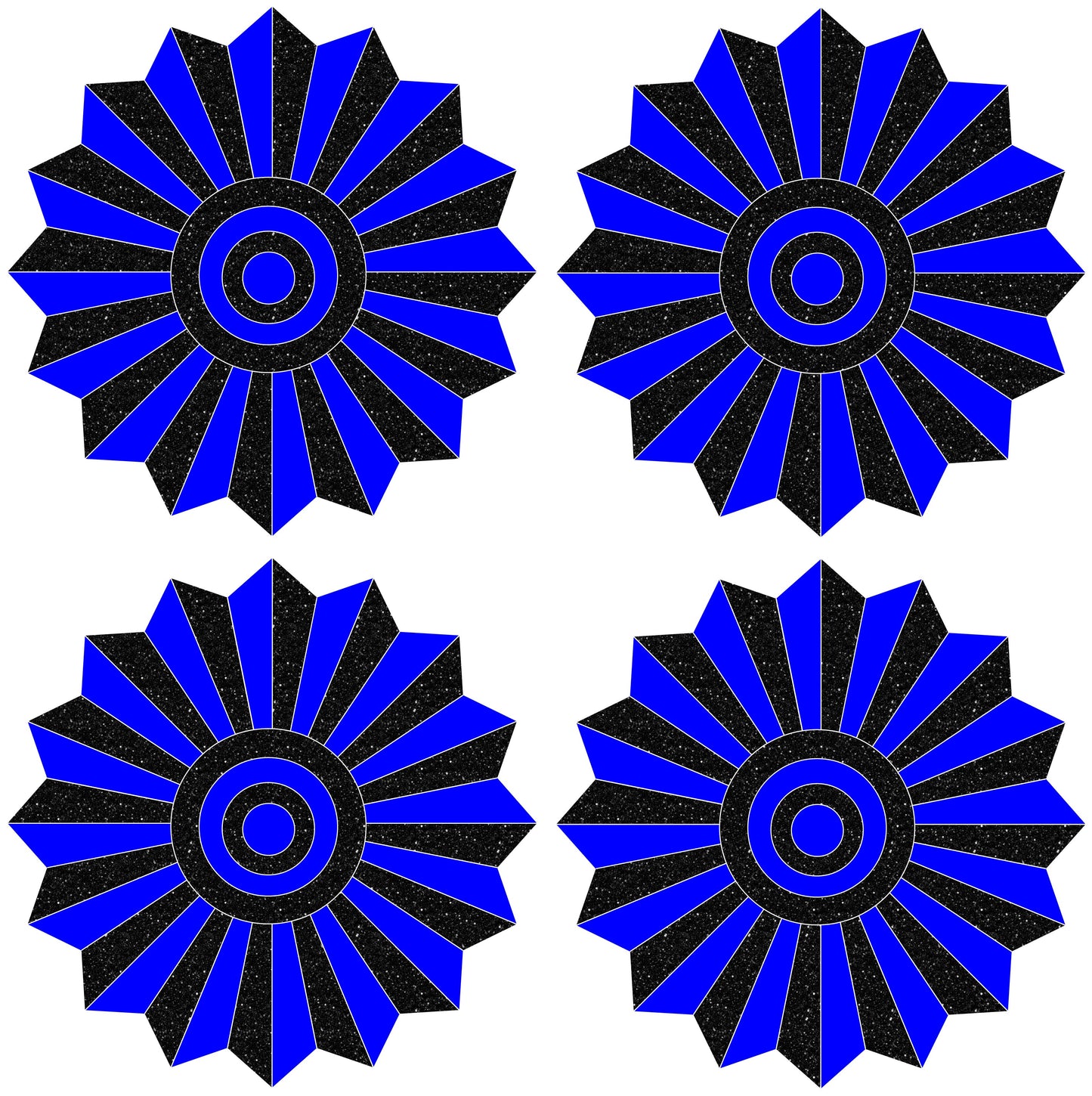 FANS (Accents) - Glitter - Great for Graduation & other Setups - Half Sheet Misc. (Copy)