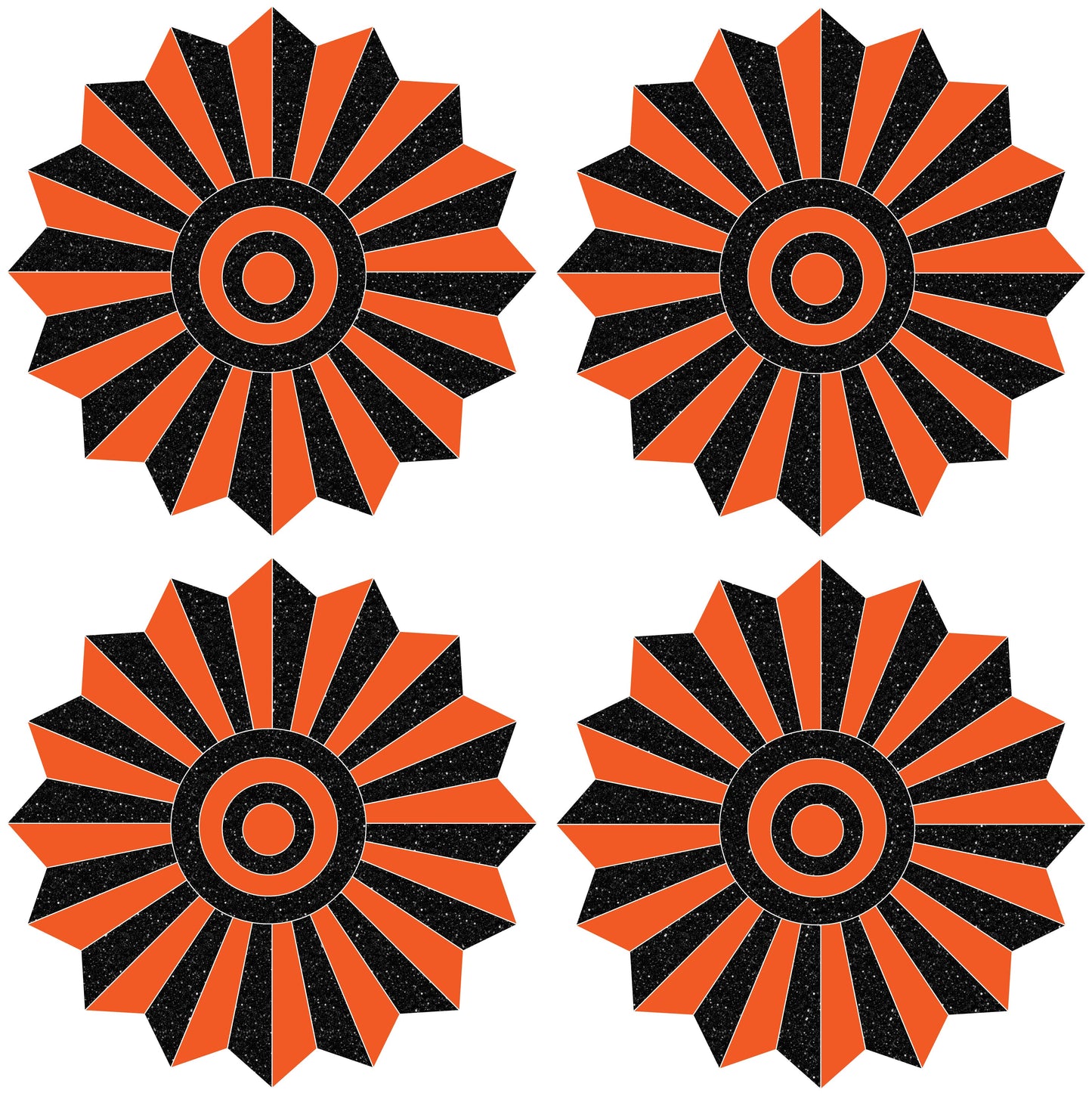 FANS (Accents) - Glitter - Great for Graduation & other Setups - Half Sheet Misc. (Copy)
