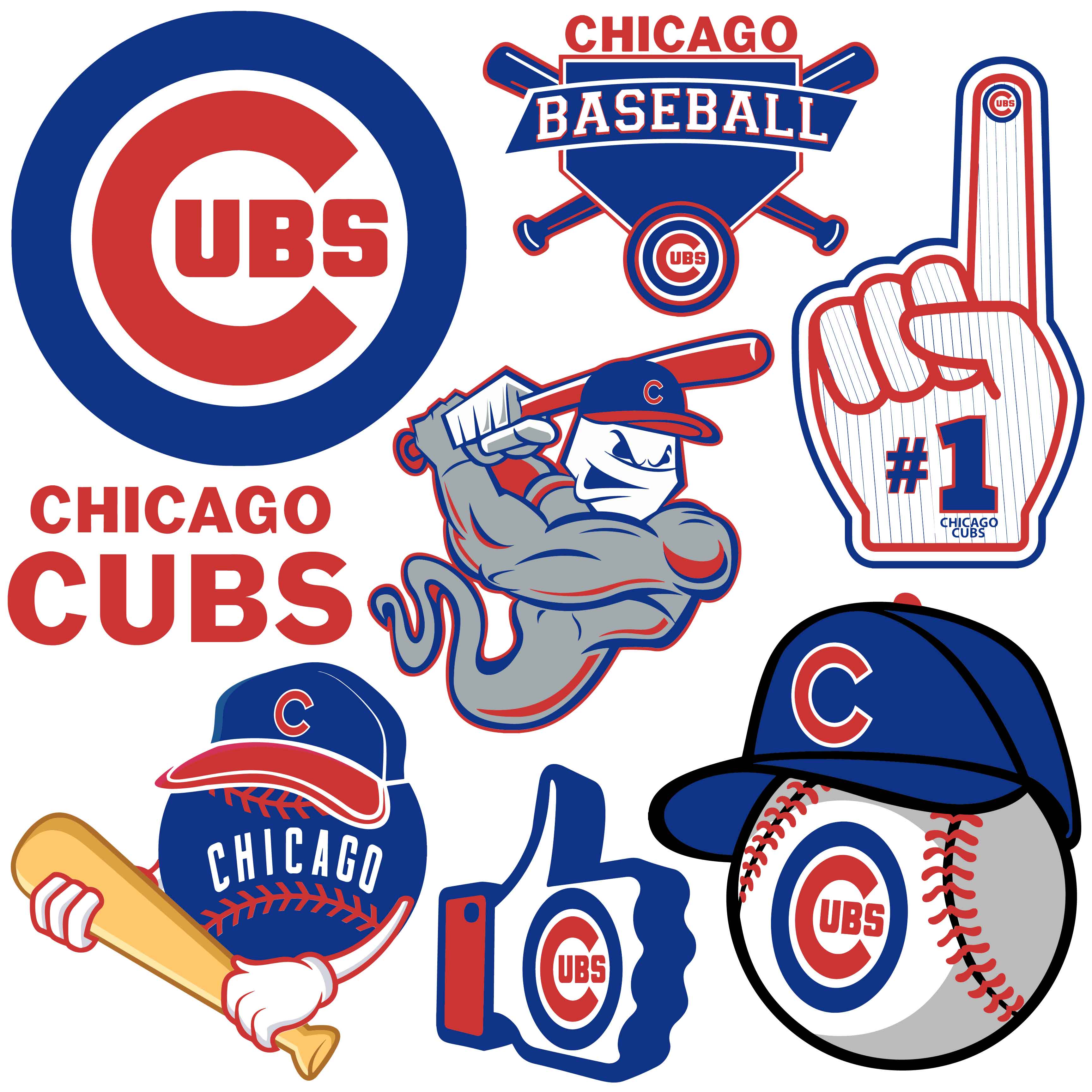 Cubs Chicago Baseball svg