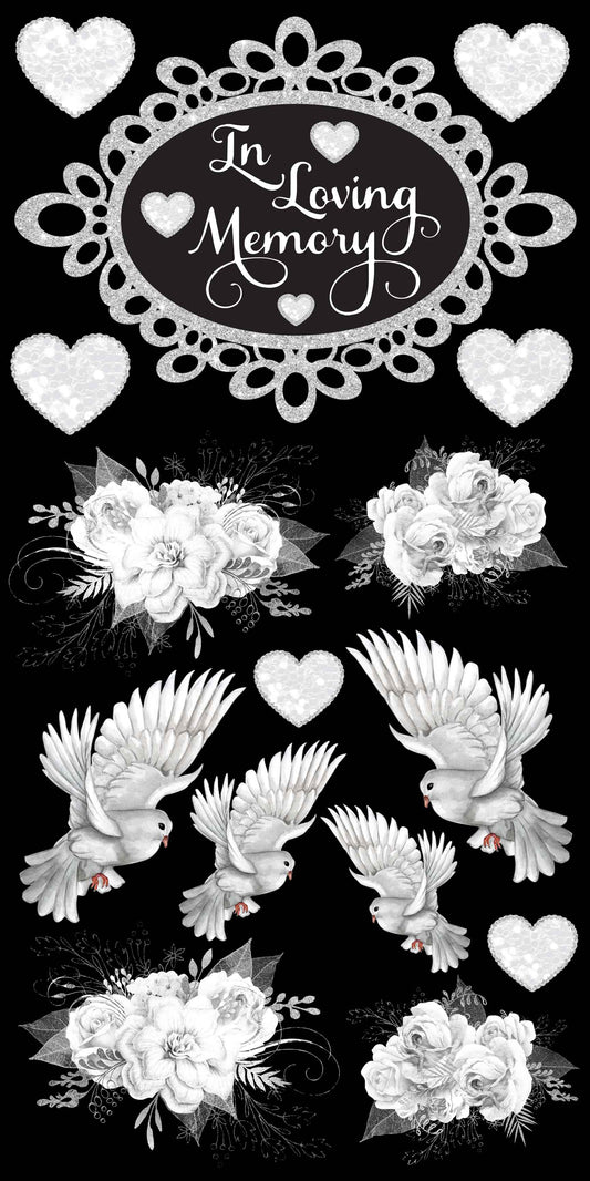 In Loving Memory - White Silver Doves