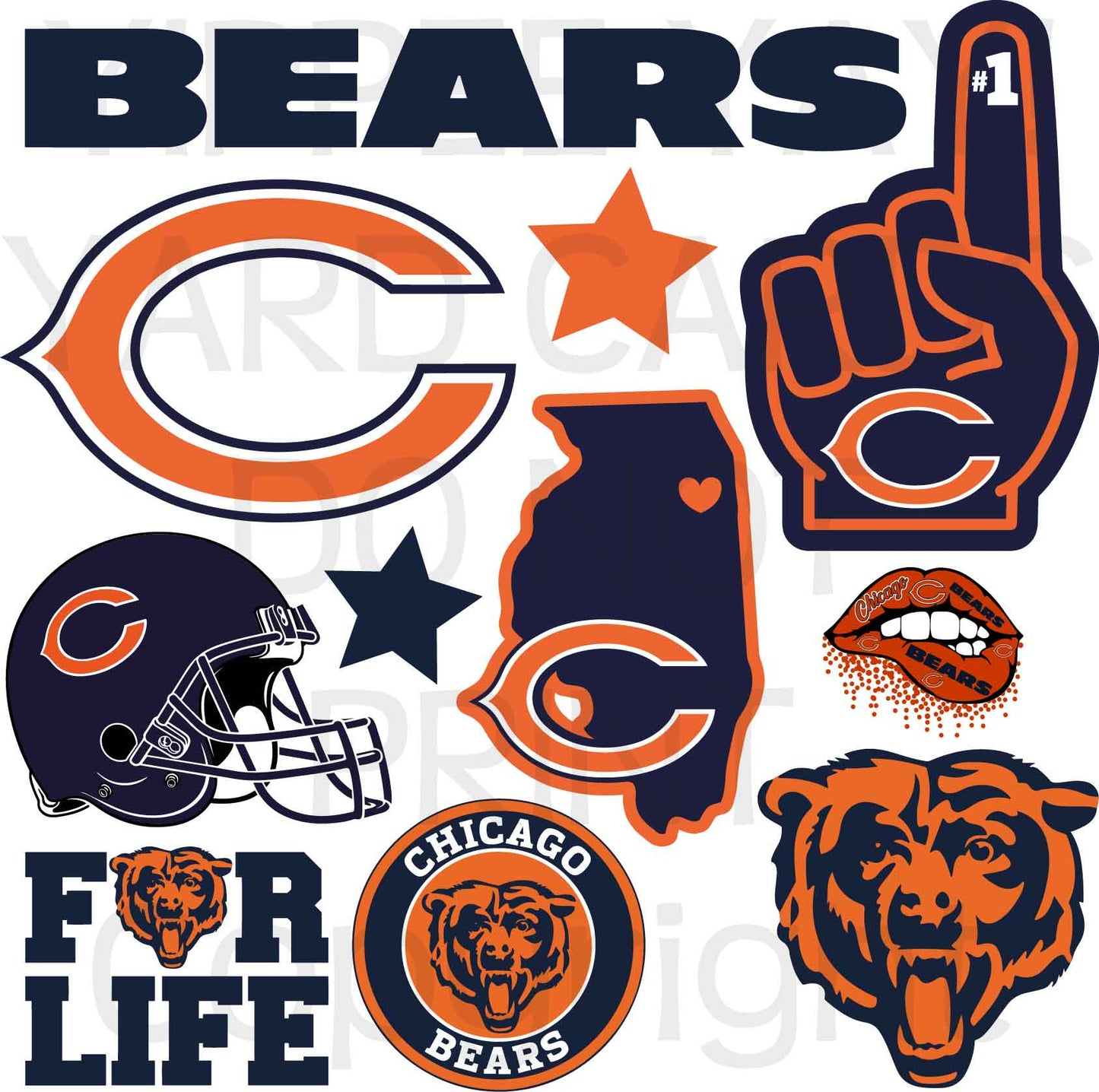 Football Teams Half Sheet