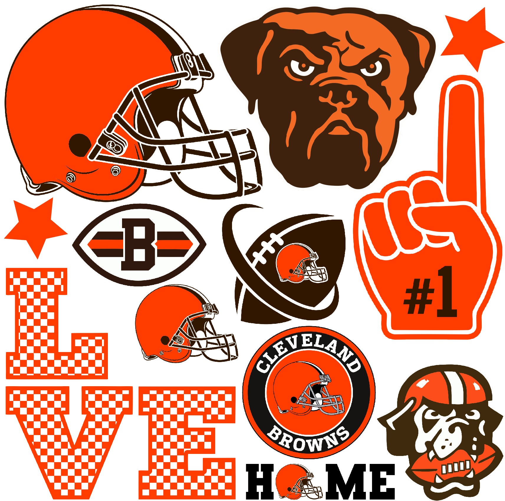 Cleveland Browns Football Set 1 Half Sheet Misc. (Must Purchase 2