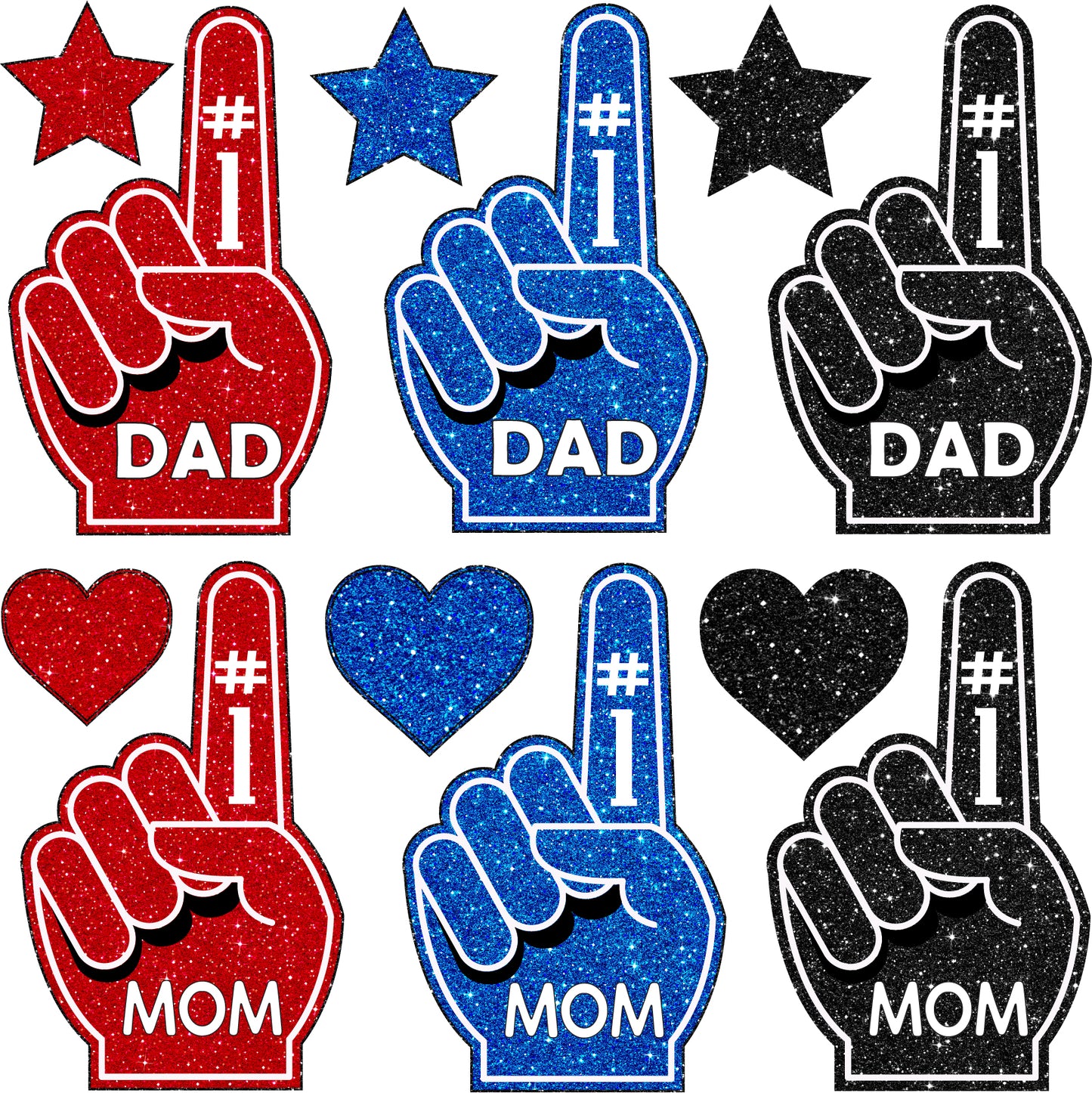 Dad and Mom Sayings - Set 6 - Accents Half Sheet Misc. (Must Purchase 2 Half sheets - You Can Mix & Match)