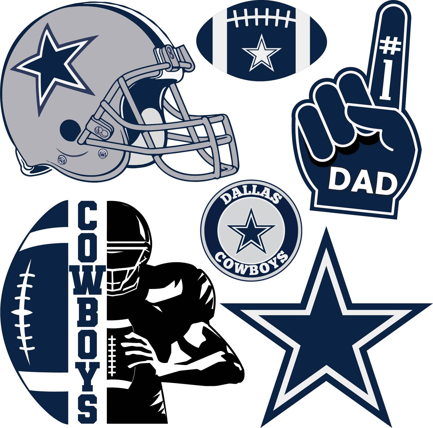 Football Teams Half Sheet