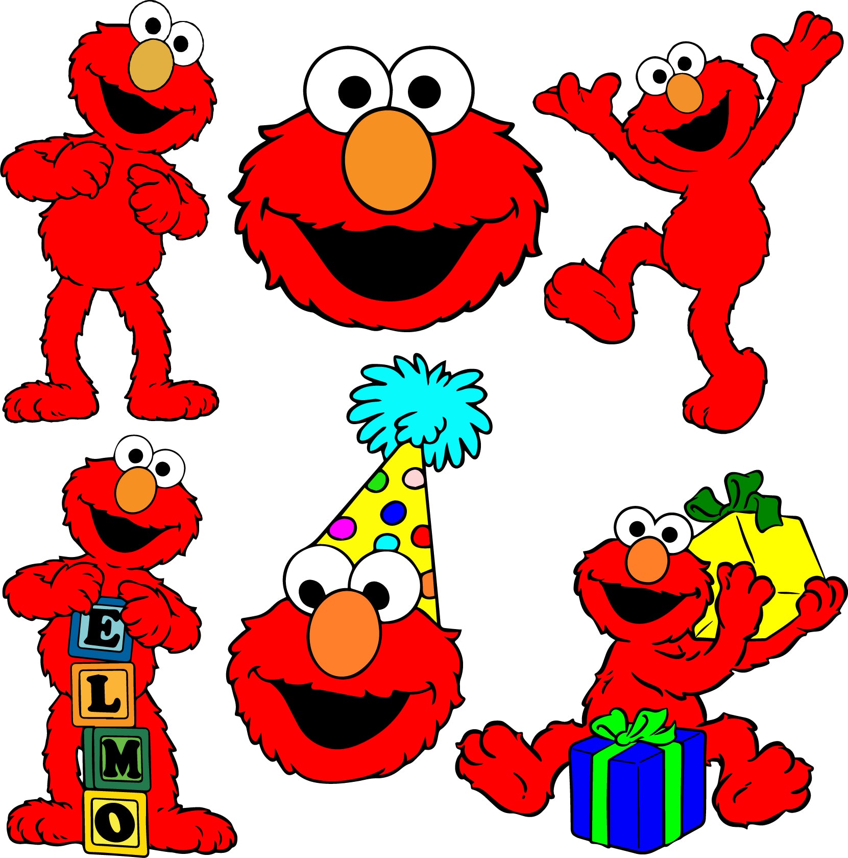 elmo birthday c lip art Happy 2nd , Transparent Cartoons - 1st Birthday Elmo Clipart, HD Png Download Birthday Girl Elmo Svg, Sesame