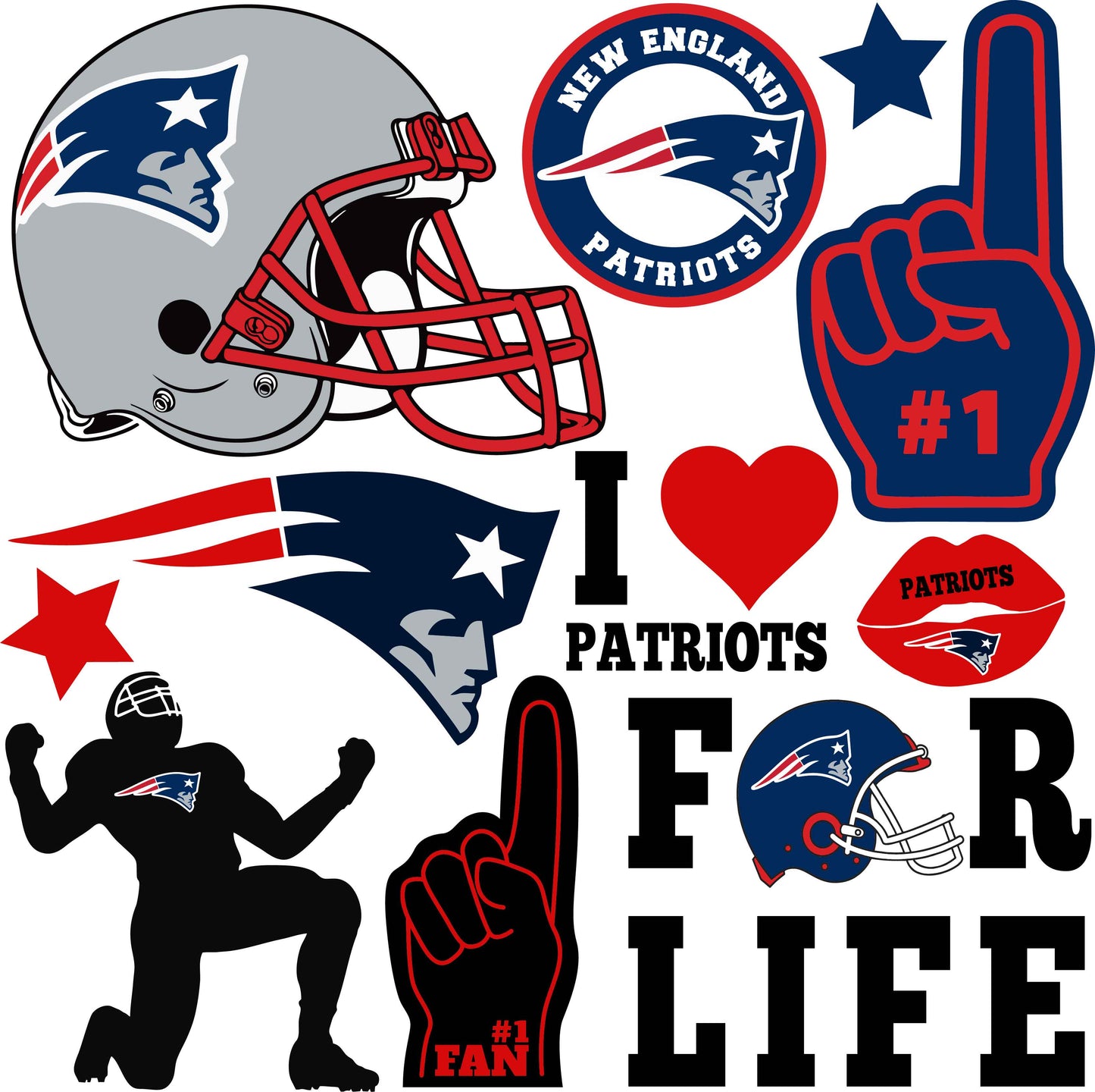 Football Teams Half Sheet