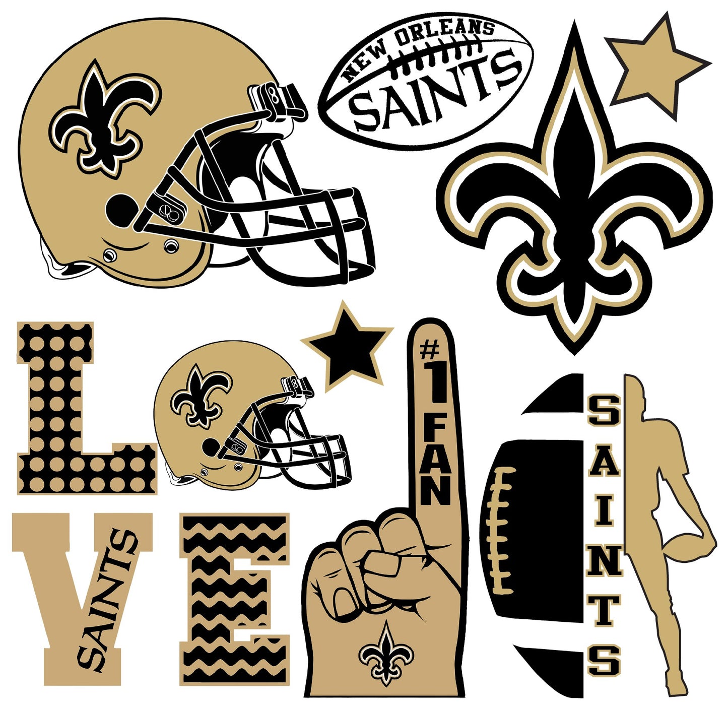 Football Teams Half Sheet
