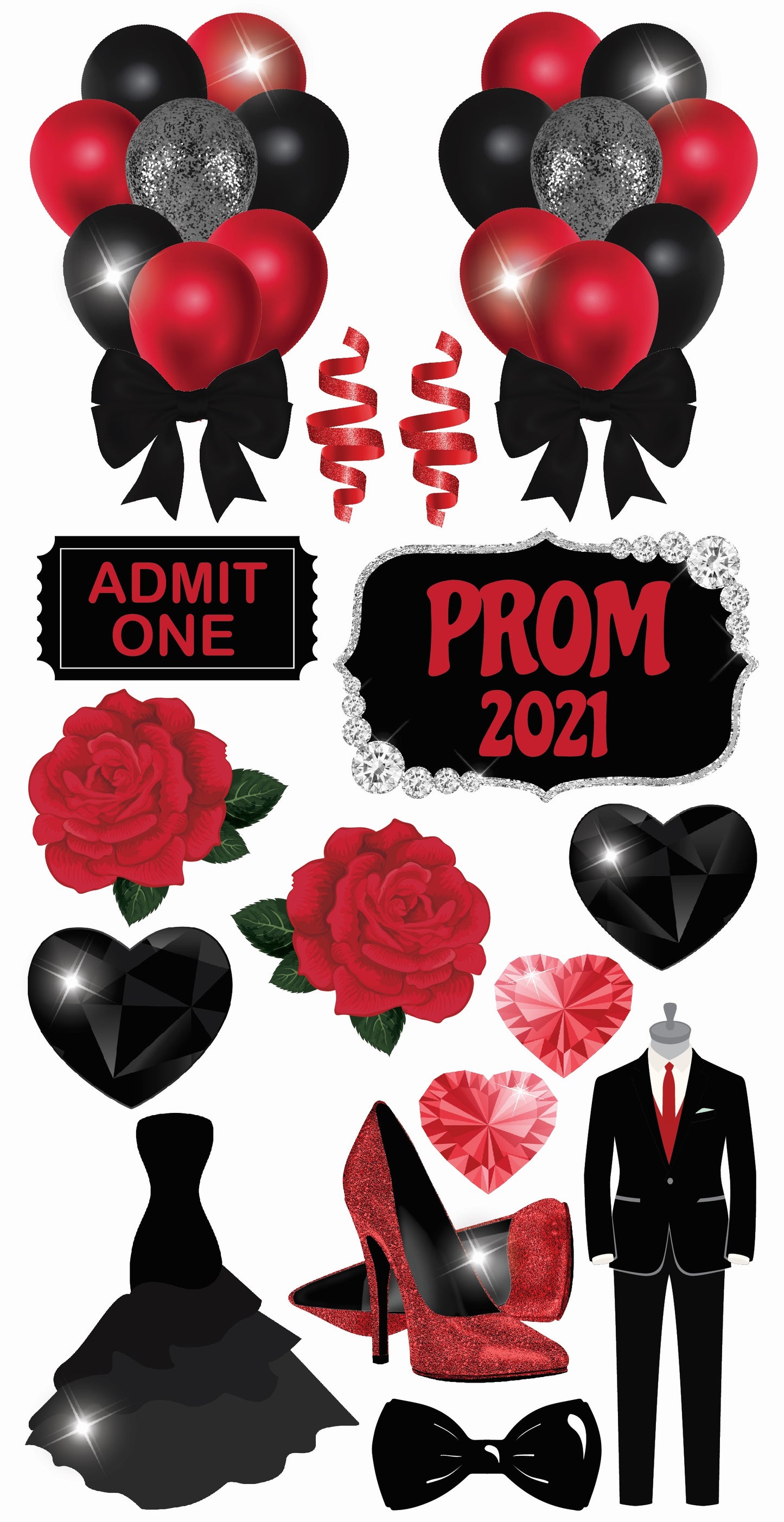 Prom Night - Red and Black Set 2