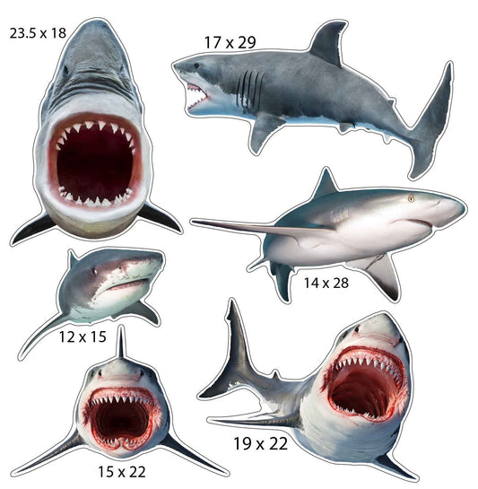 Sharks Half Sheet Misc. (Must Purchase 2 Half sheets - You Can Mix & Match)