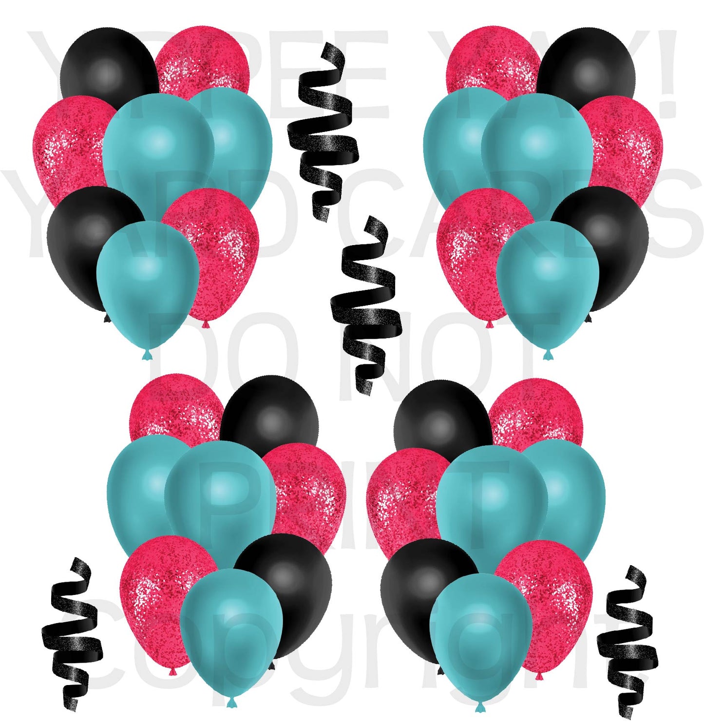 Tik Tok Inspired Balloons 1 Half Sheet (Must Purchase 2 Half sheets - You Can Mix & Match)