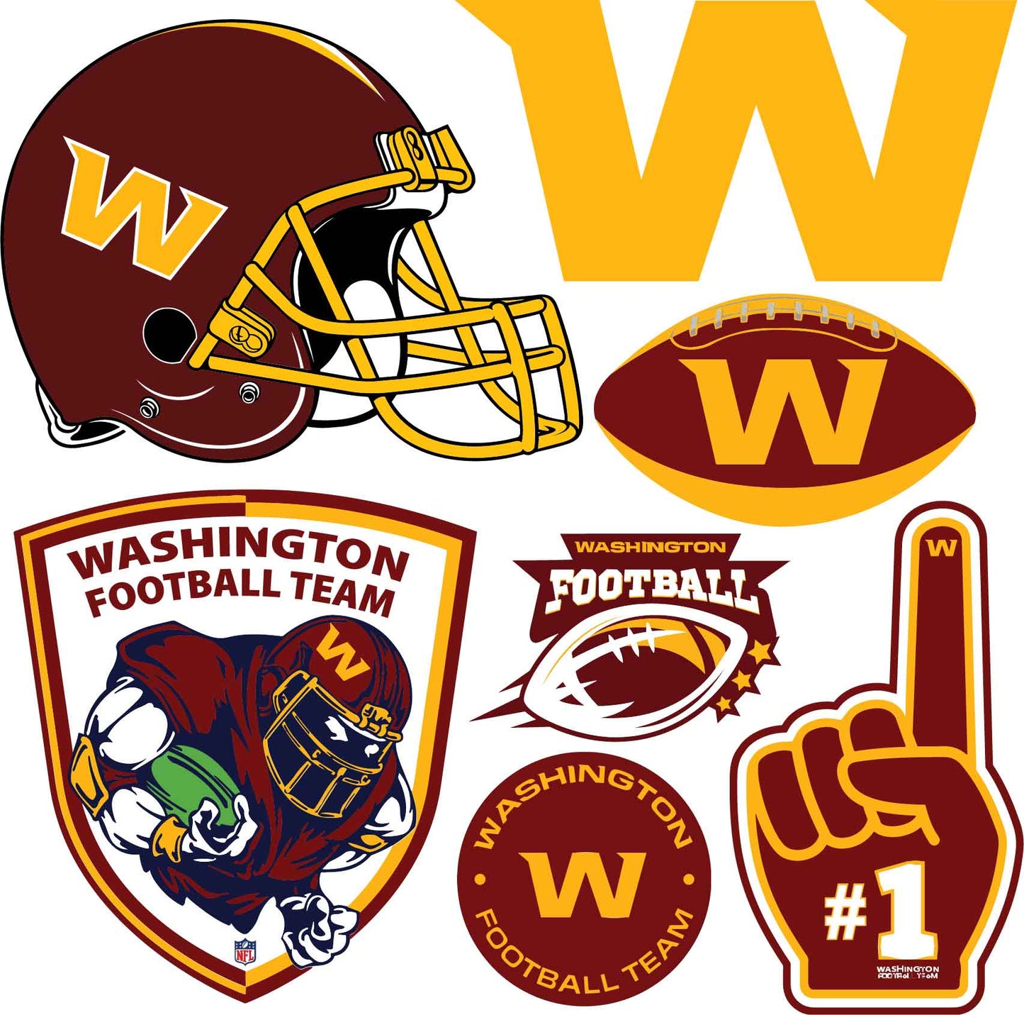 Football Teams Half Sheet