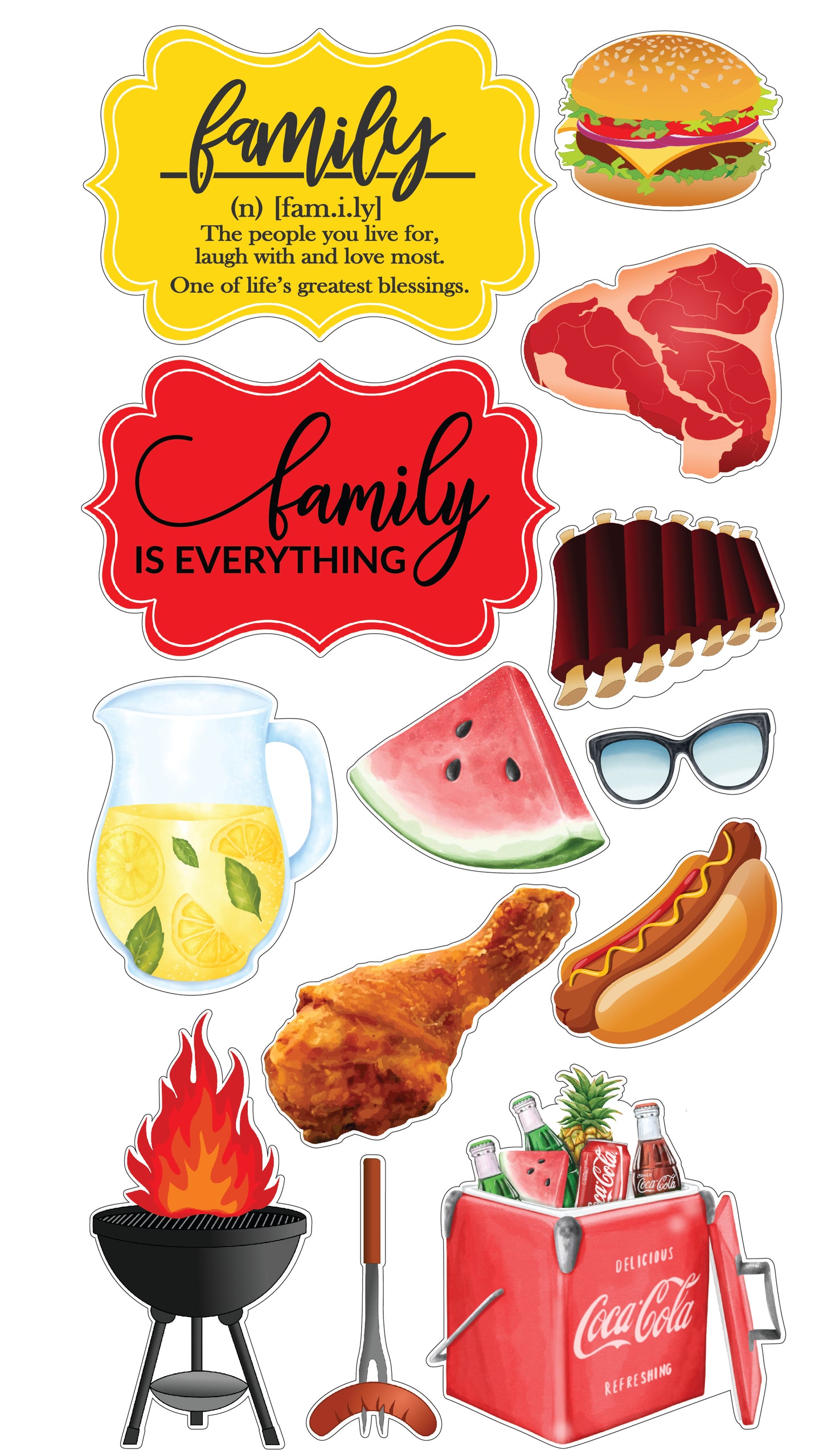 Family Reunion BBQ Food Gathering