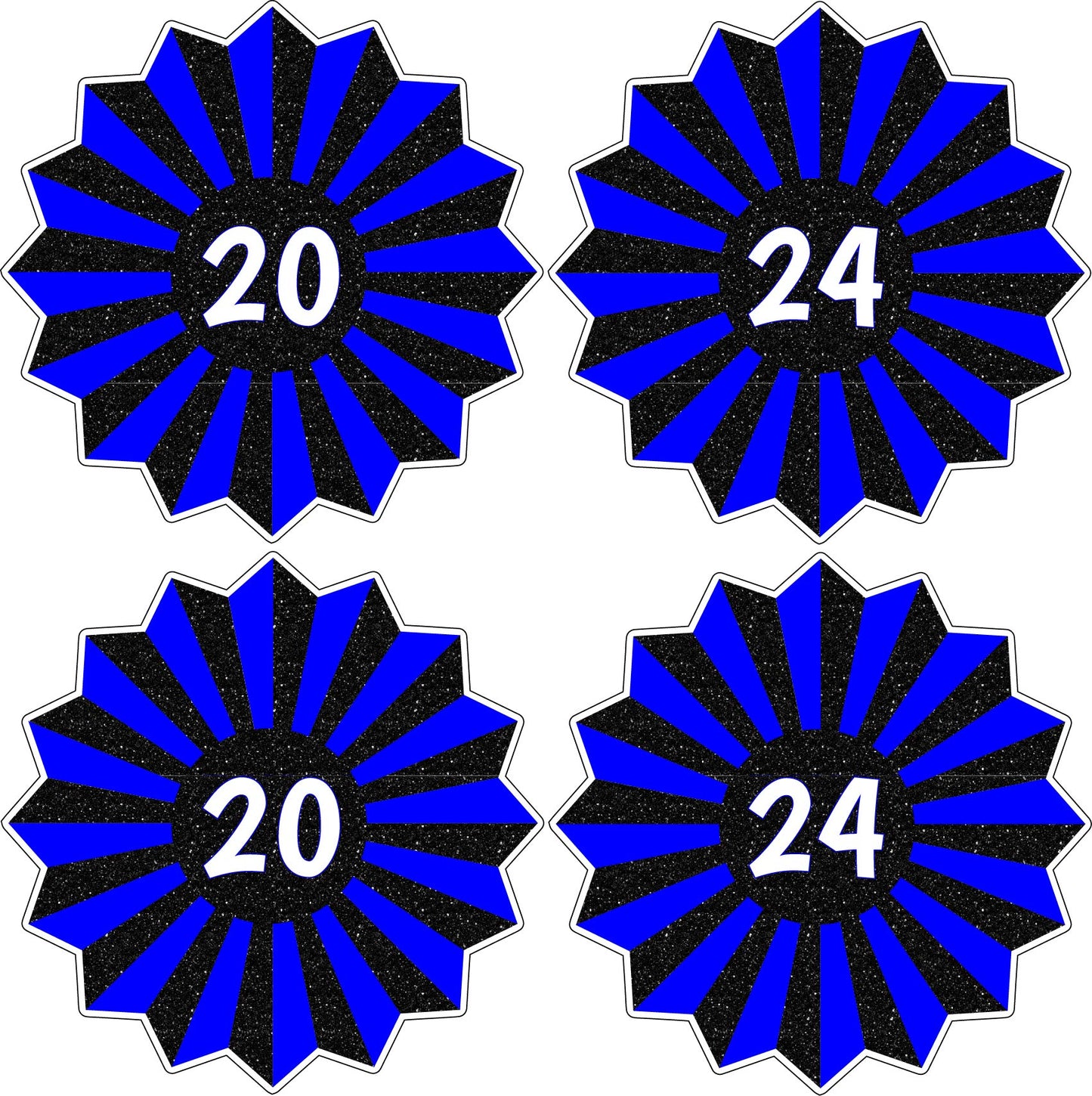 2024 Graduation Fans - Choose 1 Color. - Half Sheet Misc.