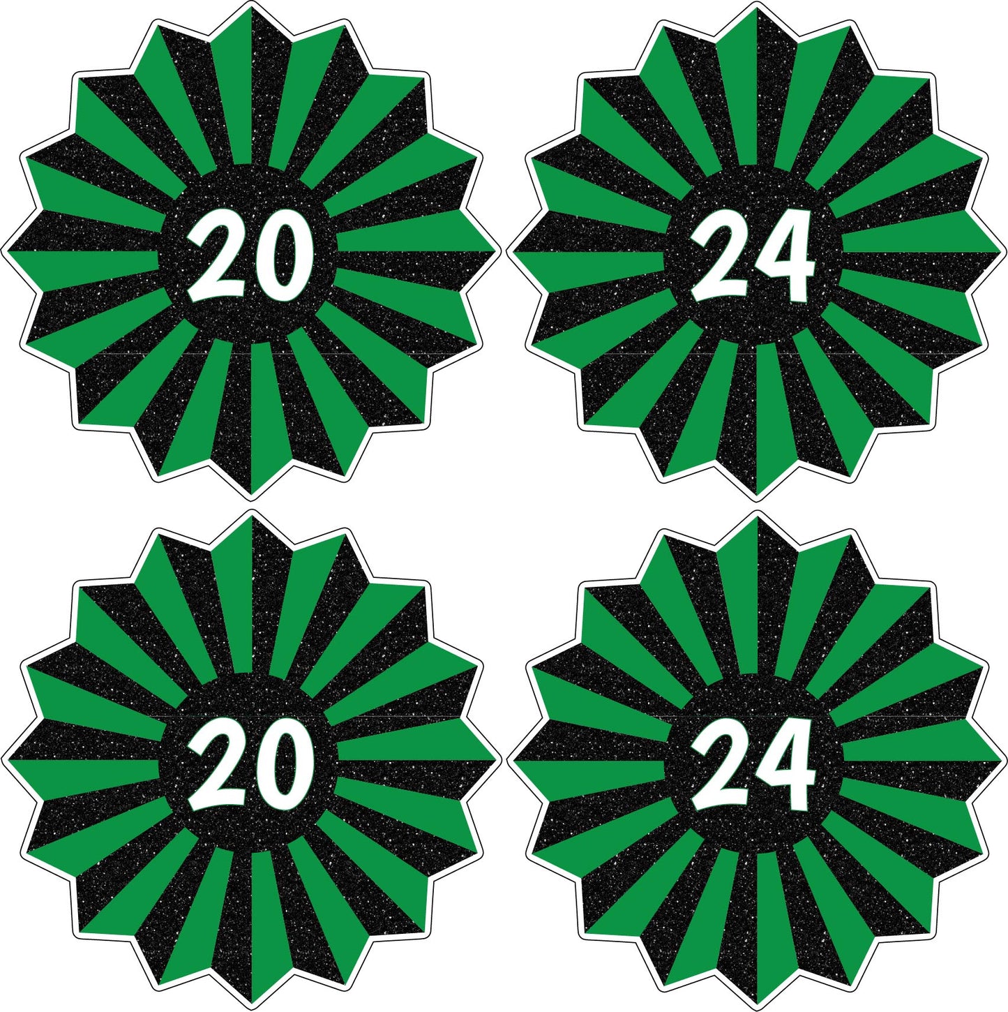 2024 Graduation Fans - Choose 1 Color. - Half Sheet Misc.