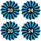 2024 Graduation Fans - Choose 1 Color. - Half Sheet Misc.