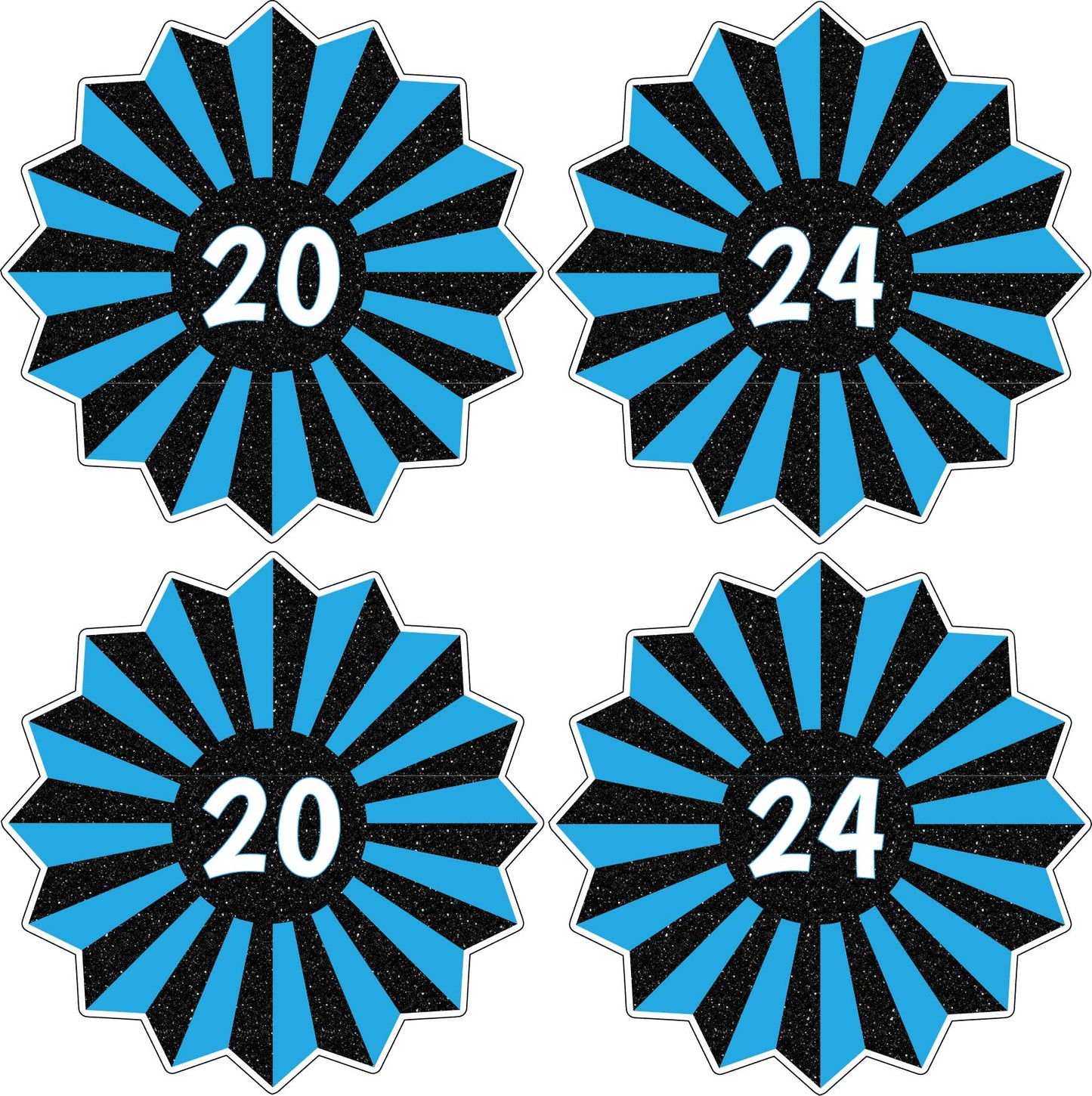 2024 Graduation Fans - Choose 1 Color. - Half Sheet Misc.