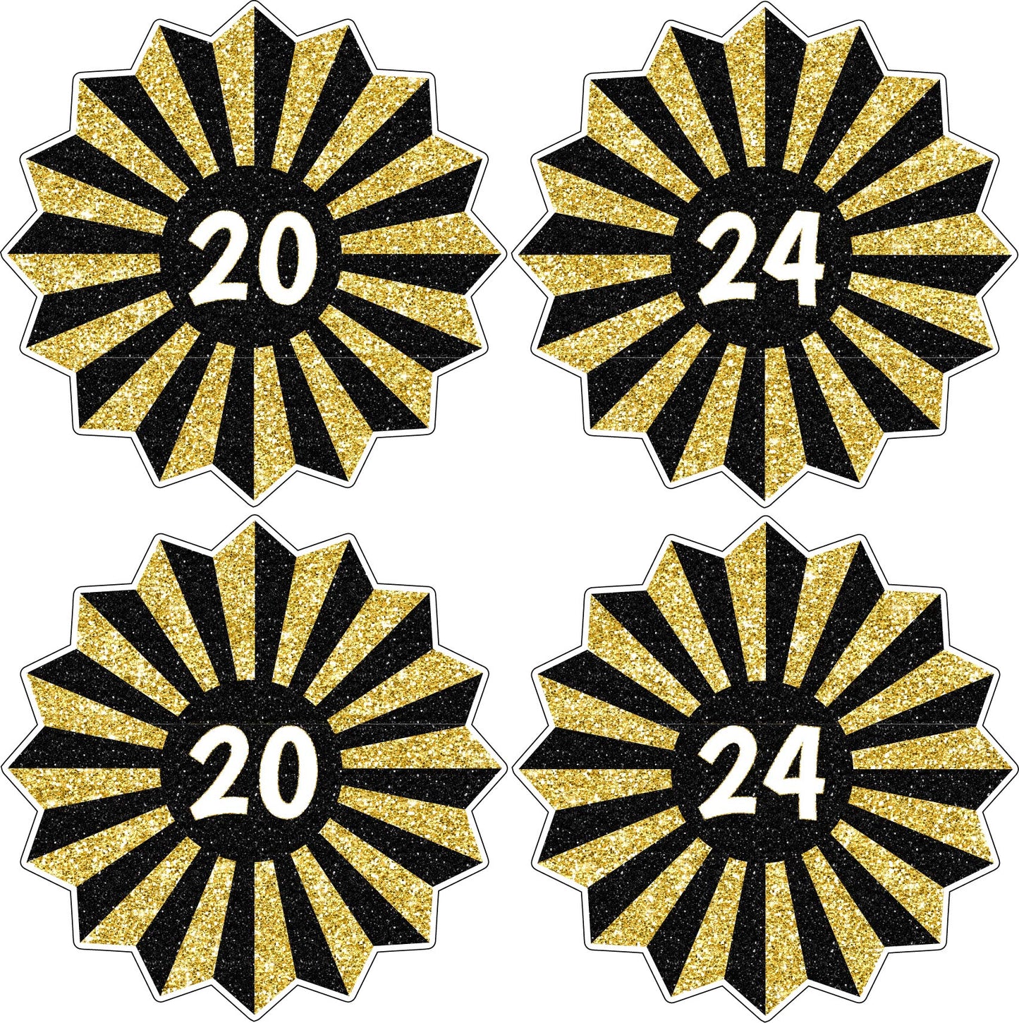 2024 Graduation Fans - Choose 1 Color. - Half Sheet Misc.