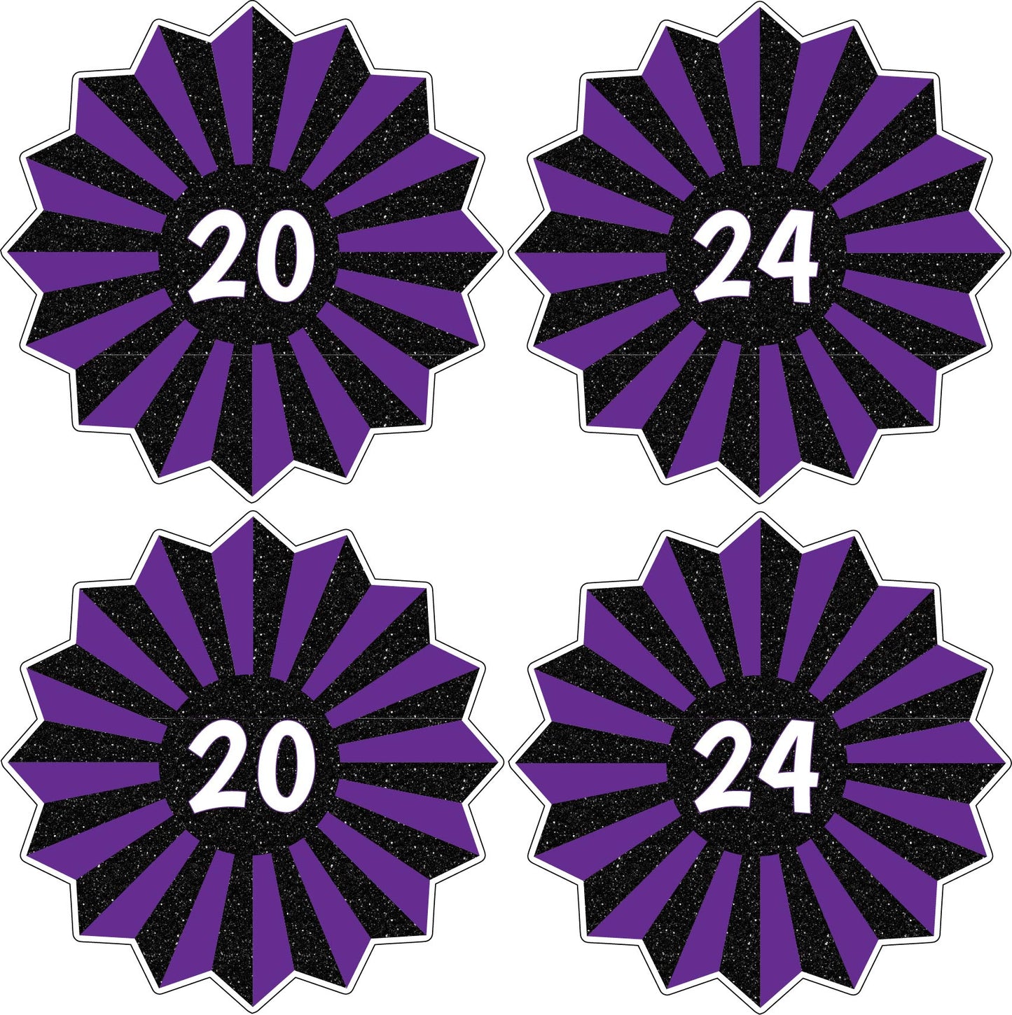 2024 Graduation Fans - Choose 1 Color. - Half Sheet Misc.