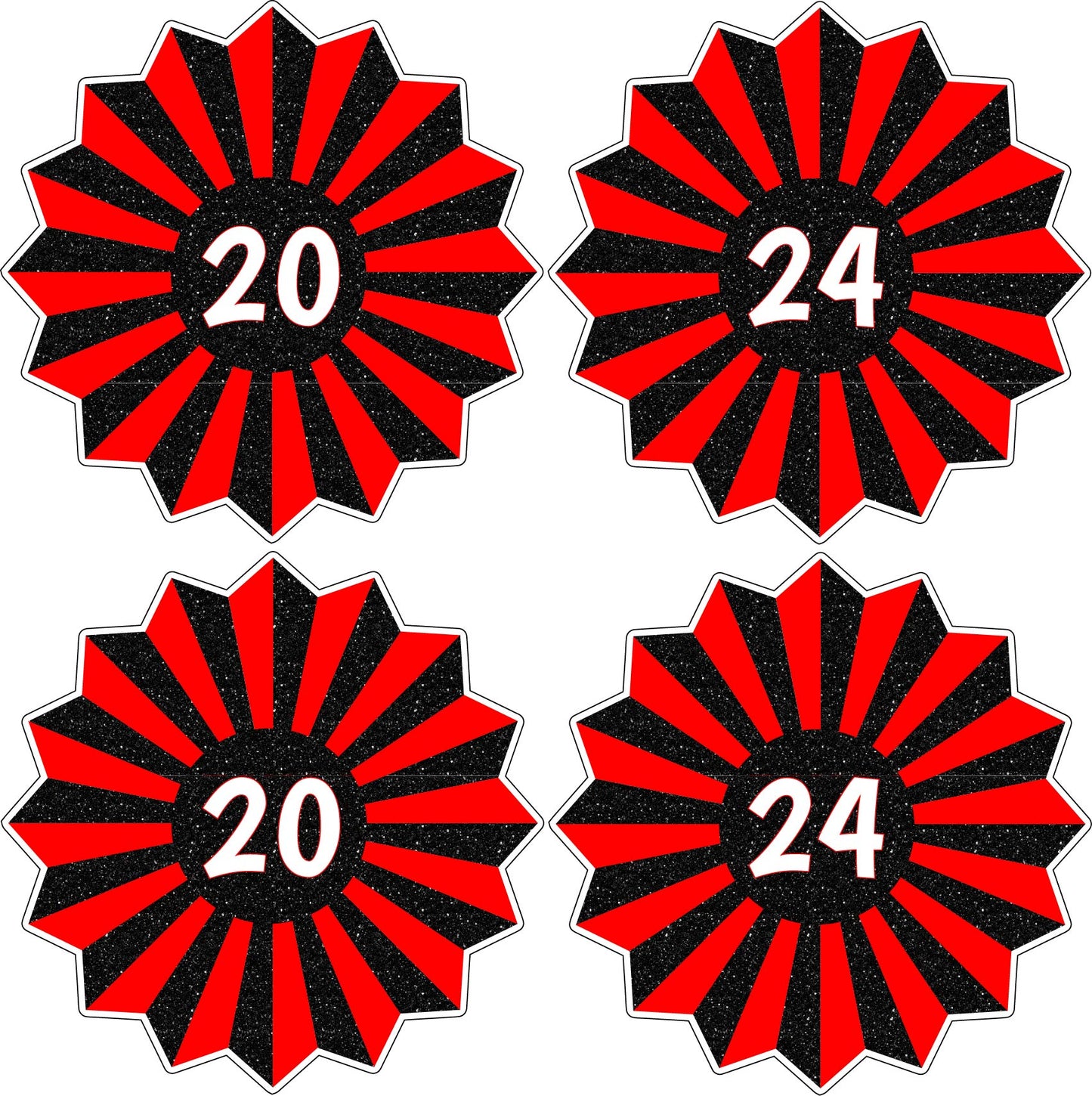 2024 Graduation Fans - Choose 1 Color. - Half Sheet Misc.