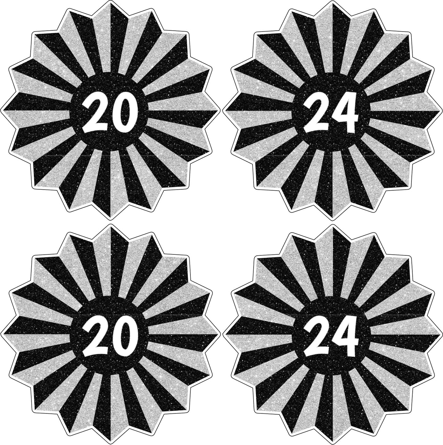 2024 Graduation Fans - Choose 1 Color. - Half Sheet Misc.