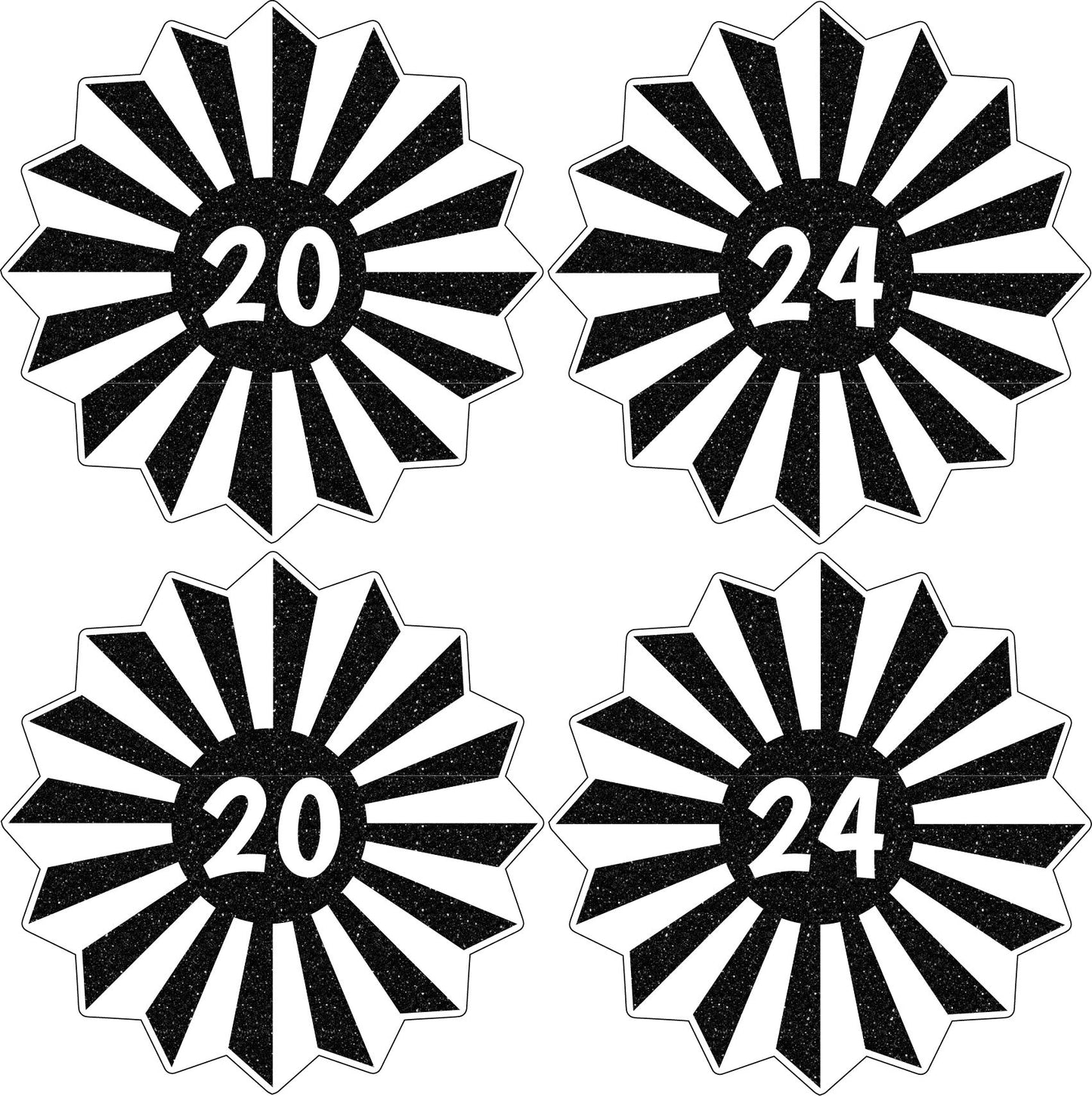 2024 Graduation Fans - Choose 1 Color. - Half Sheet Misc.