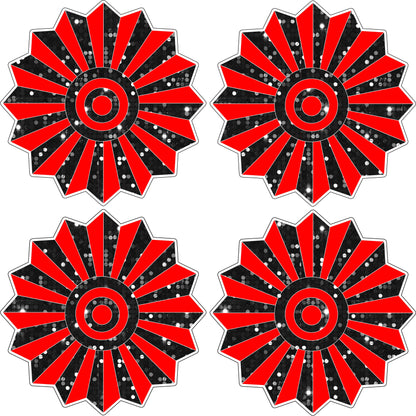 FANS (Accents) - Sequins - Great for Graduation & other Setups - Half Sheet Misc.