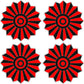 FANS (Accents) - Glitter - Great for Graduation & other Setups - Half Sheet Misc. (Copy)