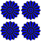 FANS (Accents) - Glitter - Great for Graduation & other Setups - Half Sheet Misc. (Copy)