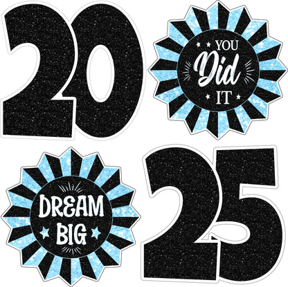 Graduation Accents [Fans] and 2025 Grad Numbers - Half Sheet Misc.