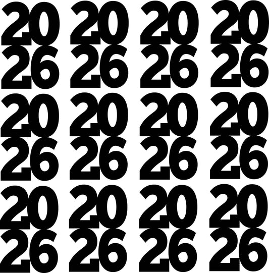 26 Grad Numbers GRADUATION - LUCKY GUY FONT – Yippee Yay! Yard Cards