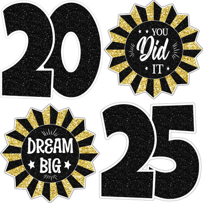 Graduation Accents [Fans] and 2025 Grad Numbers - Half Sheet Misc.