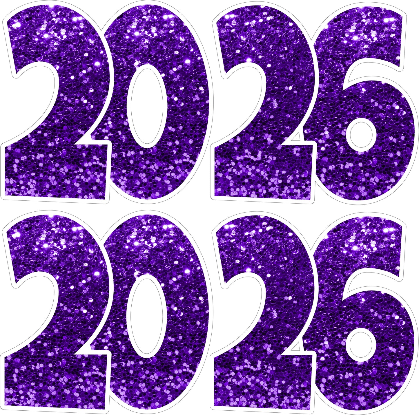 20 26 2026 Graduation Numbers - Pick the Color.