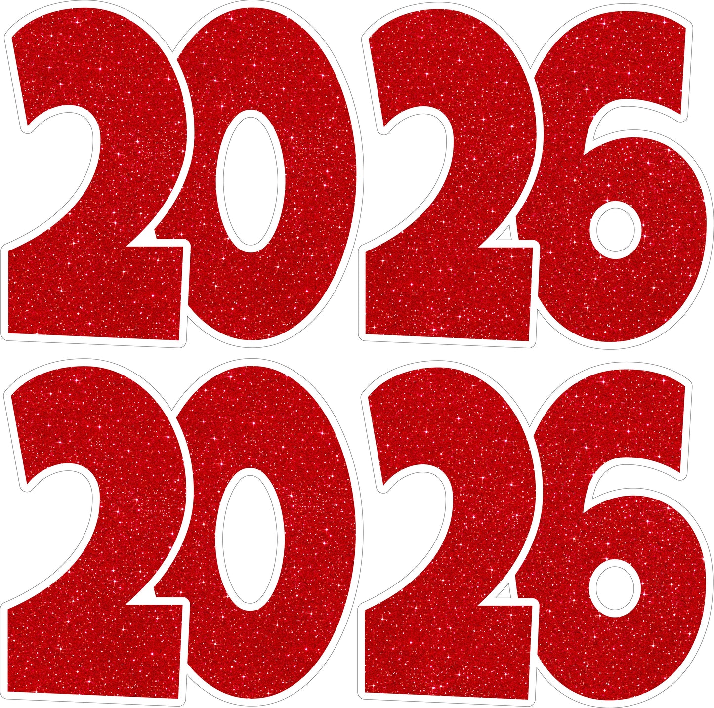 20 26 2026 Graduation Numbers - Pick the Color.