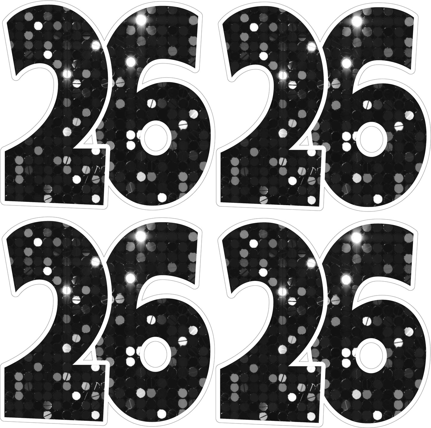 26 26 2026 Graduation Numbers - Pick the Color.