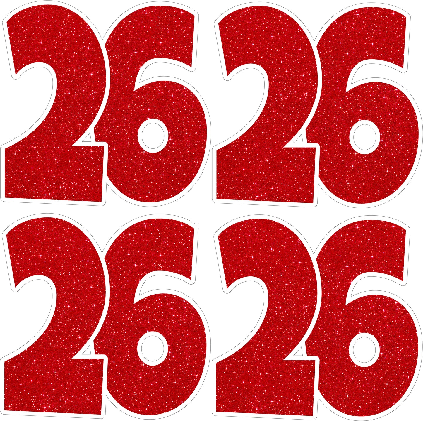 26 26 2026 Graduation Numbers - Pick the Color.