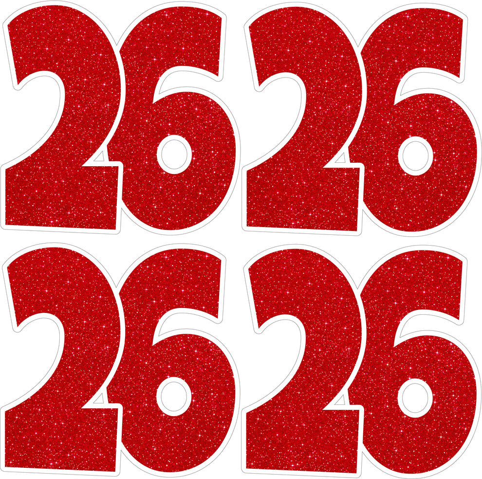 26 26 2026 Graduation Numbers - Pick the Color. – Yippee Yay! Yard Cards