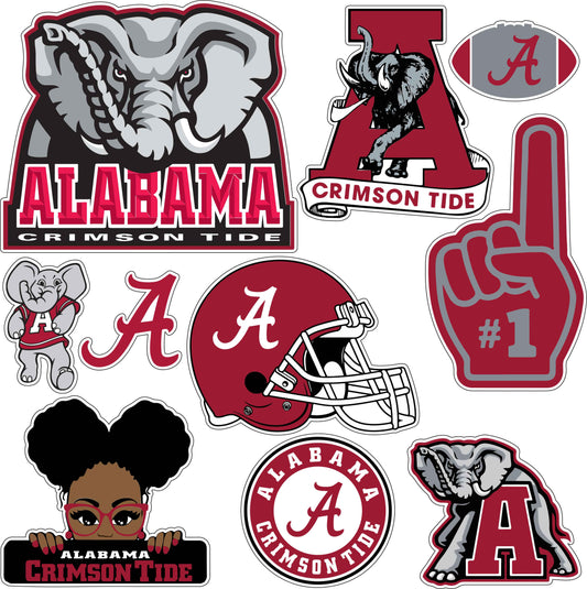 Alabama Half Set 2 Sheet Misc. (Must Purchase 2 Half sheets - You Can Mix & Match)