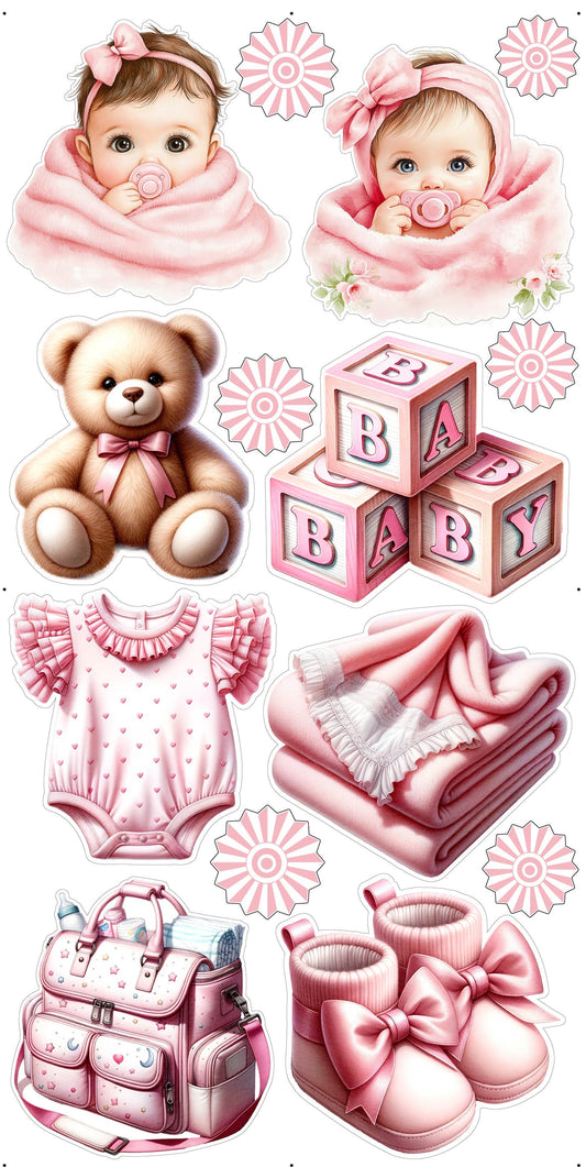 Pink Baby Girl Set 2 - Baby Girl