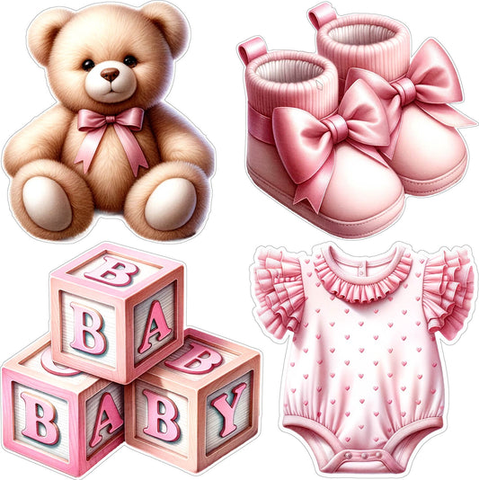 Pink Baby Girl Set 2 Half Sheet