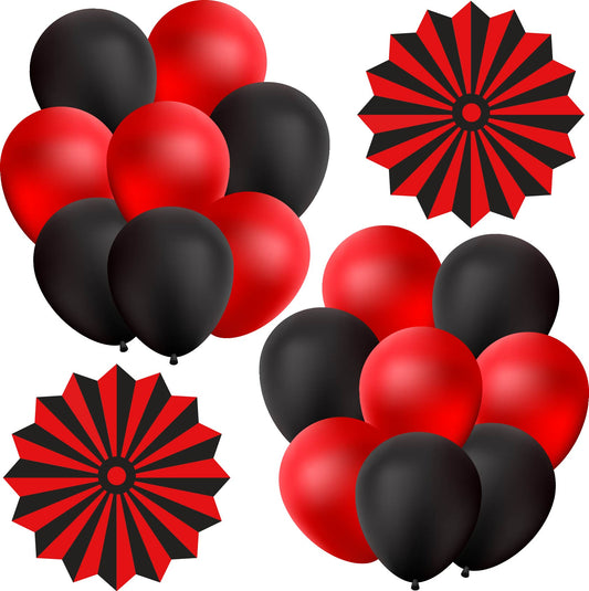 Basic Balloons and Fans - Choose 1 Color - Half Sheet Misc.
