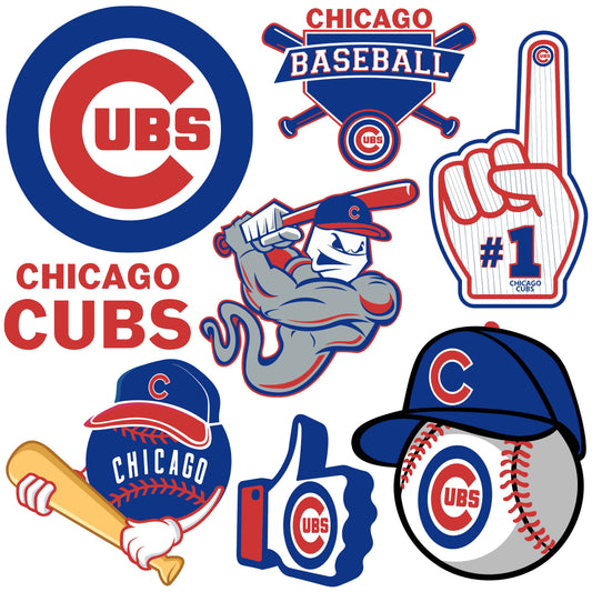 Chicago Cubs Half Sheet Misc. (Must Purchase 2 Half sheets - You Can Mix & Match)