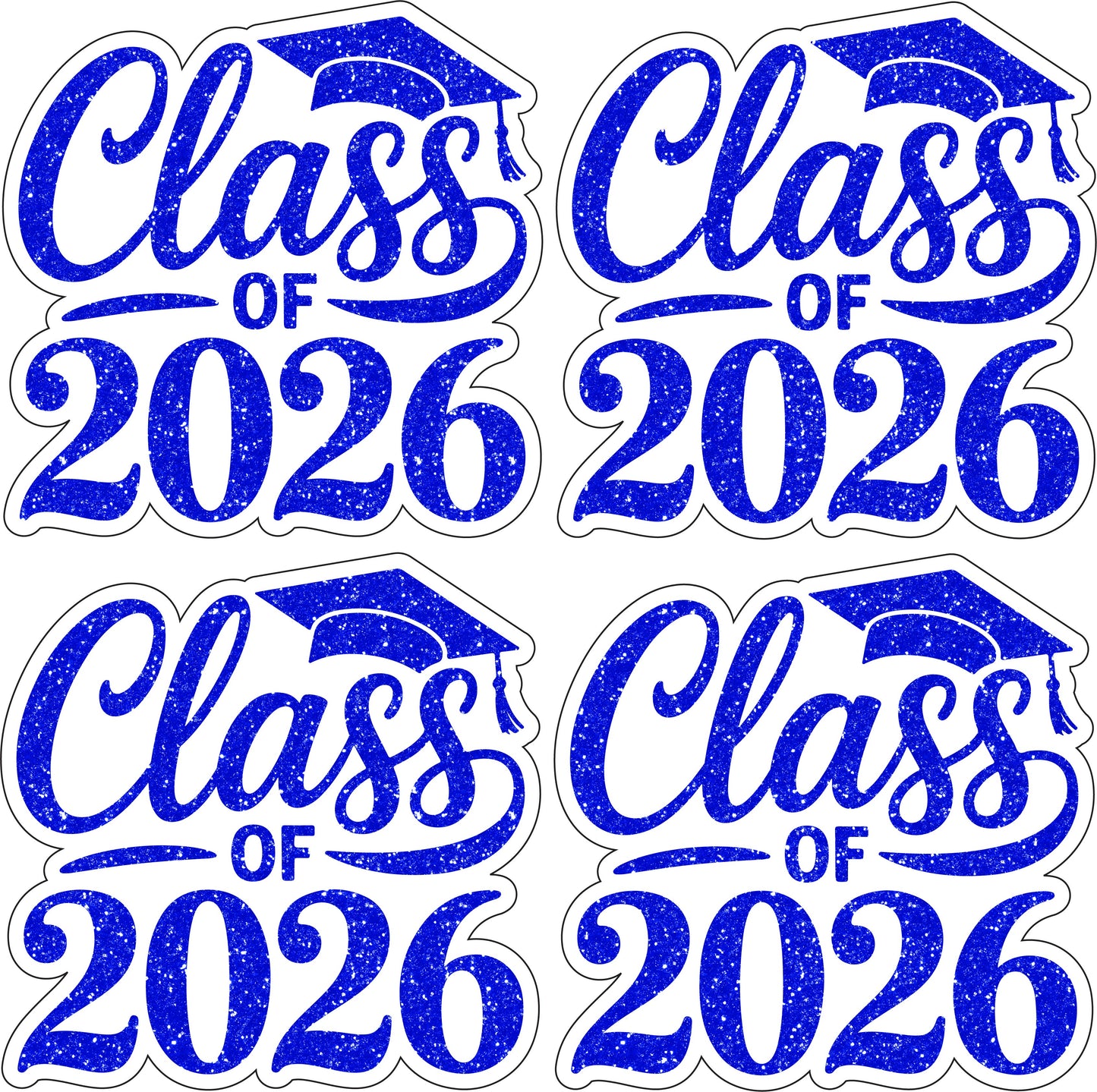 Class of 2026  - Choose 1 Color - Half Sheet Misc.