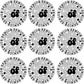 Class of 2024 Senior Keepsake Circles - Choose 1 Color. - Half Sheet Misc.