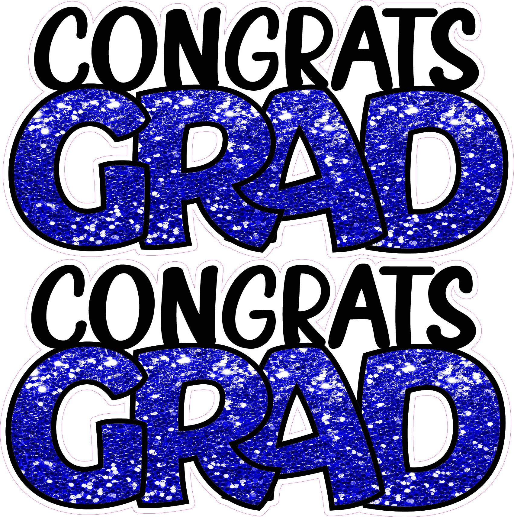 Congrats Grad x 2 - Choose 1 Color. – Yippee Yay! Yard Cards