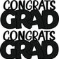 Congrats Grad x 2 - Choose 1 Color.