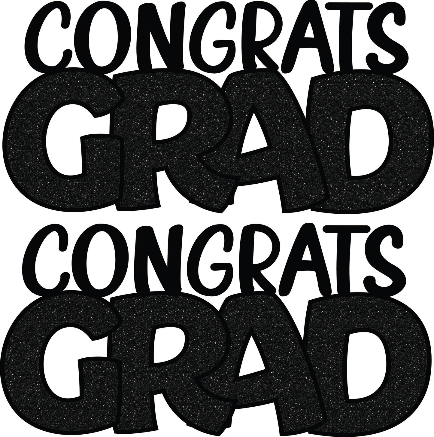 Congrats Grad x 2 - Choose 1 Color.