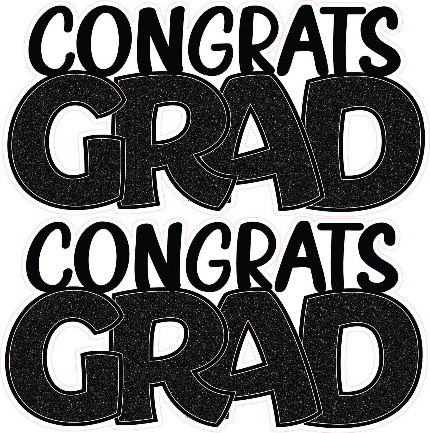 Congrats Grad x 2 - Choose 1 Color.