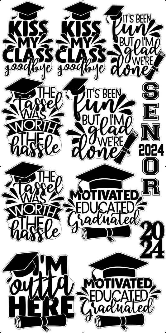 Graduation Sayings Accents Full Sheet