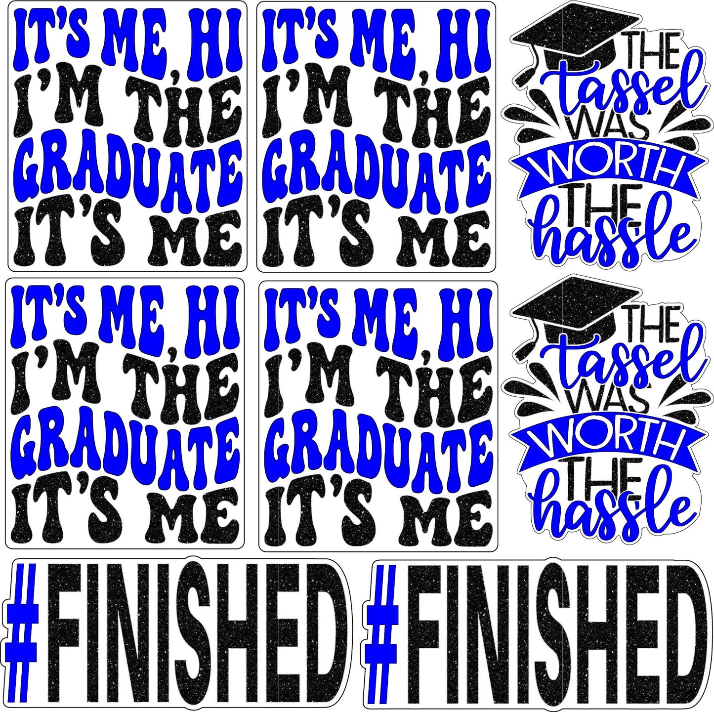 Graduation Sayings or Accents Set 5 - Choose 1 Color - Half Sheet Misc.